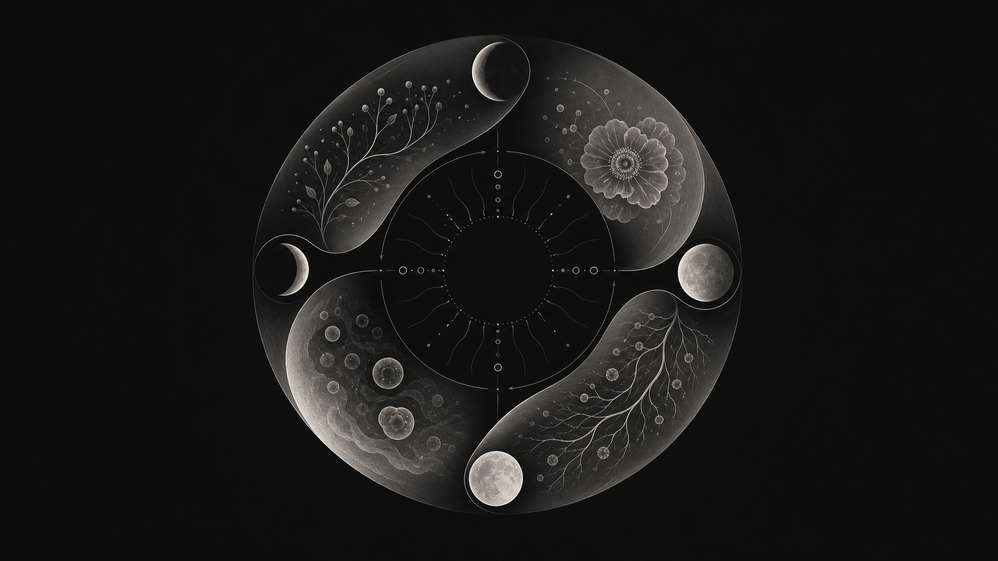 Illustration of the menstrual cycle highlighting the luteal phase
